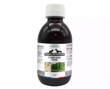 Liquide complexe vers 200ml pour chien et chat