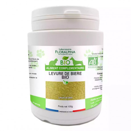 Levure de bière Bio 100G pour chien et chat