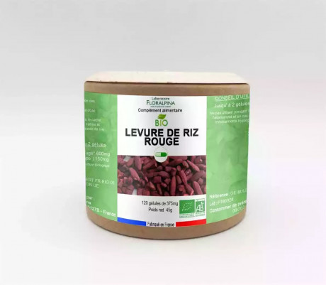 Levure de riz rouge BIO 120 gélules