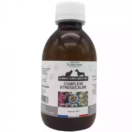 Complexe Stress Calme pour Chien & Chat (Flacon de 200ml + pipette 2ml) 