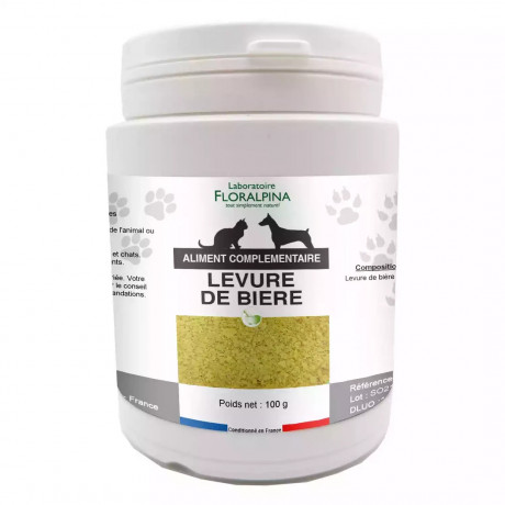 Levure de bière 100g pour chien et chat 