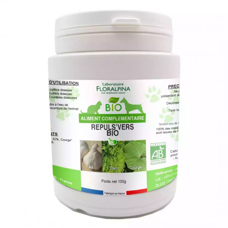 Répuls'vers Bio 100g pour Chien et Chat