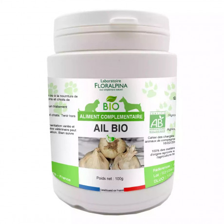 Ail Bio 100g pour Chien et Chat 