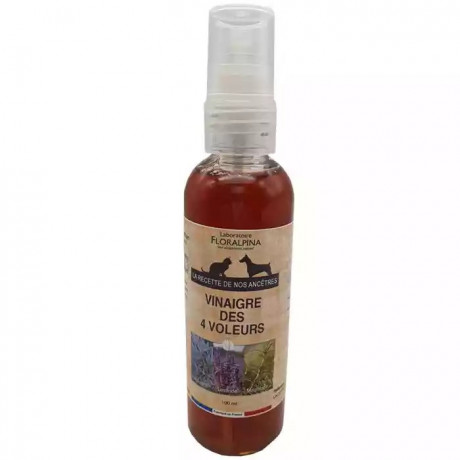 Vinaigre des 4 voleurs 100ml pour chien et chat 