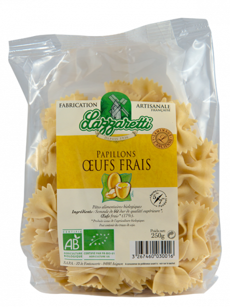 Papillon aux ?ufs frais 250g