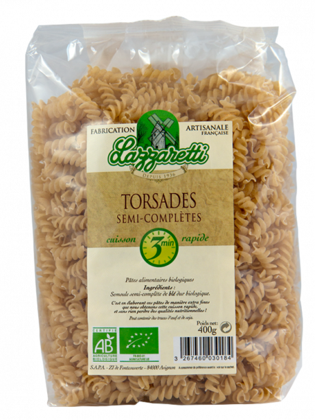 Torsade cuisson rapide 3mn 1/2 complet 400g