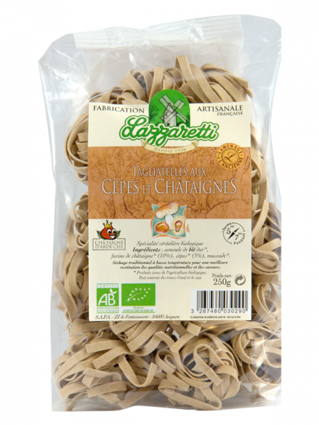 Tagliatelle aux Cèpes et Châtaignes 250g AOP Ardèche