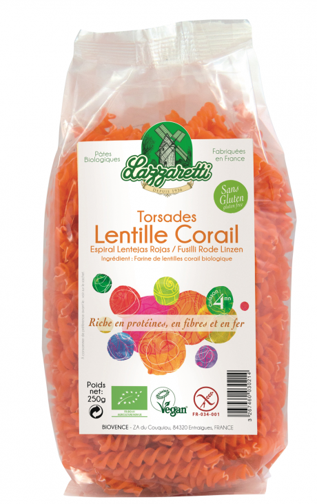 Torsade 100% Lentilles Corail Vegan 250g                             