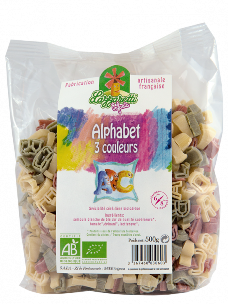 Alphabet 3 couleurs 500g