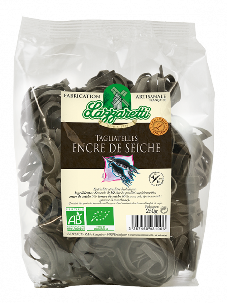 Tagliatelle à l'encre de seiche 250g