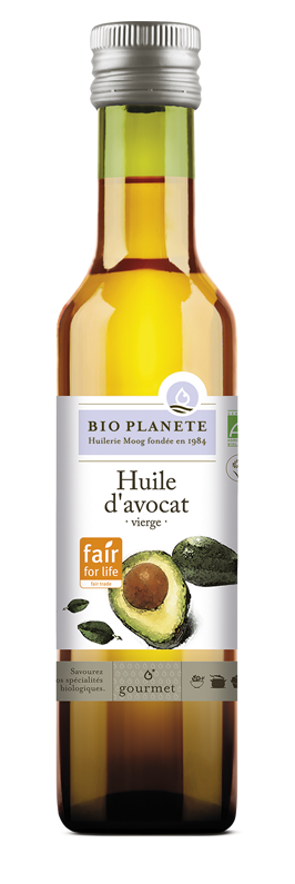 Huile d'avocat vierge équitable BIO PLANÈTE 250 ml