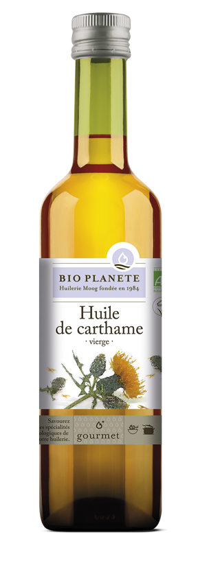 Huile de carthame vierge BIO PLANÈTE 500 ml