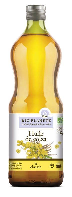 Huile de colza vierge BIO PLANÈTE 1 L