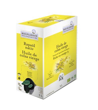 Huile de colza vierge BIO PLANÈTE 3 L