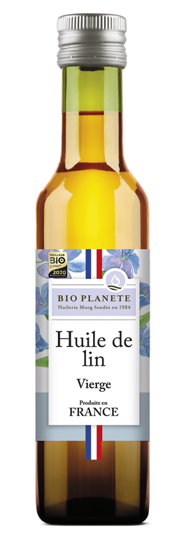 Huile de lin vierge France BIO PLANÈTE 250 ml