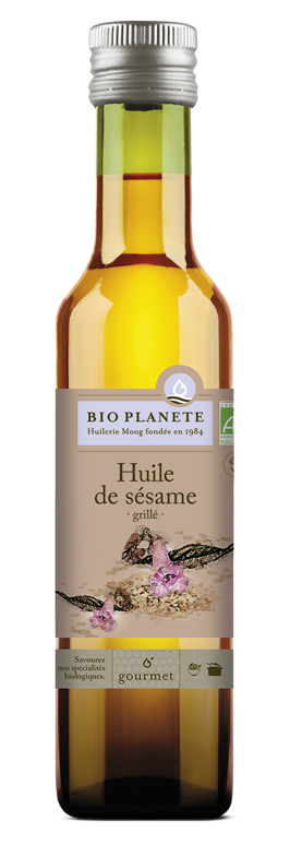 Huile de sésame grillé  BIO PLANÈTE 250 ml