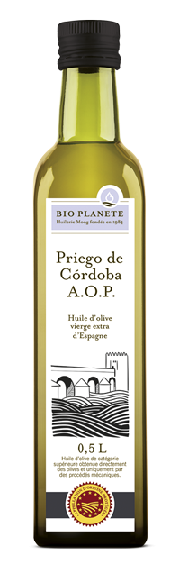 Huile d'olive vierge extra  Priego de Cordoba Espagne A.O.P. BIO PLANÈTE 500 ml