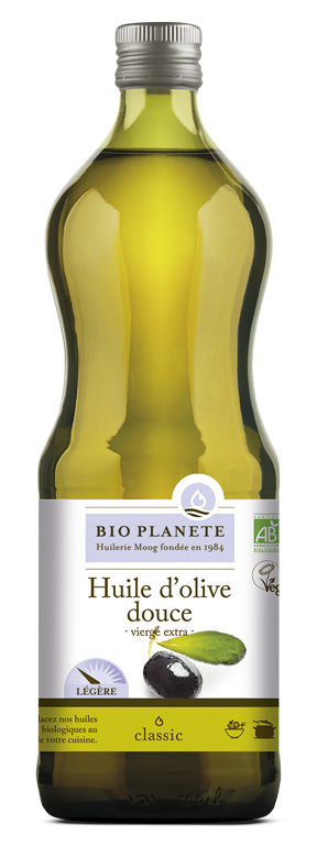 Huile d'olive vierge extra douce BIO PLANÈTE 1 L