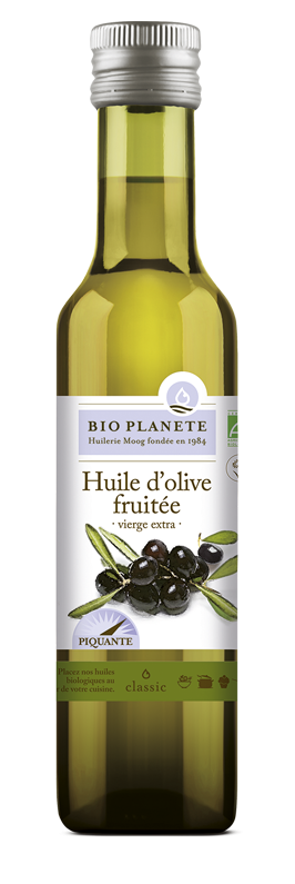 Huile d'olive vierge extra fruitée BIO PLANÈTE 250 ml