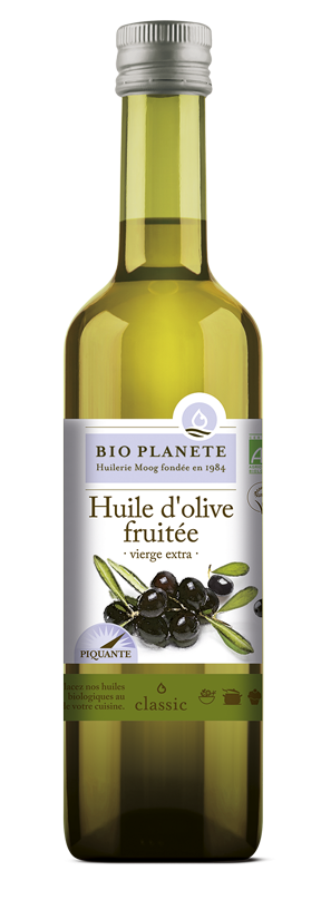 Huile d'olive vierge extra fruitée BIO PLANÈTE 500 ml