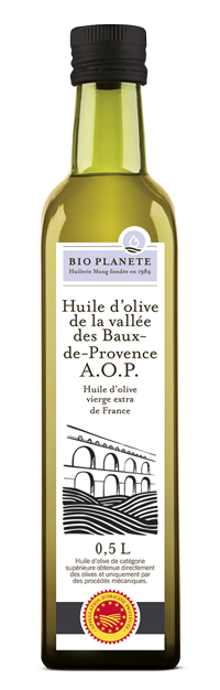 Huile d'olive vierge extra Vallée des Baux-de-Provence A.O.P. BIO PLANÈTE 500 ml