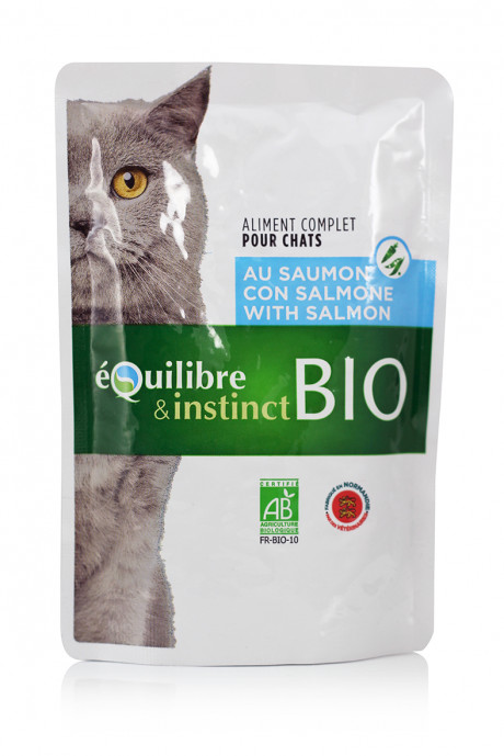 Pochon bio saumon pour chat