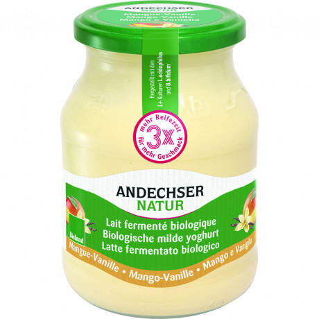 Lait fermenté mangue-vanille