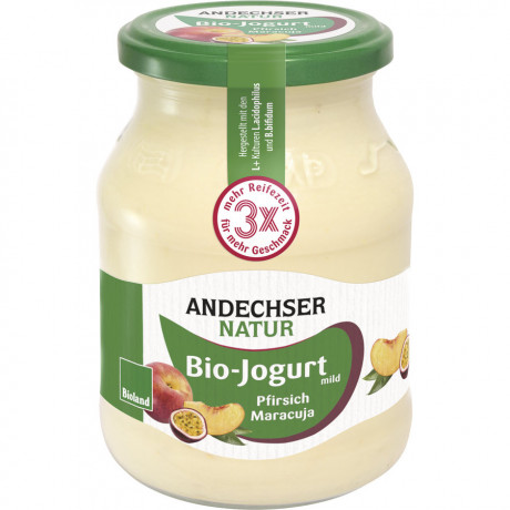 Yaourt pêche fruit de la passion