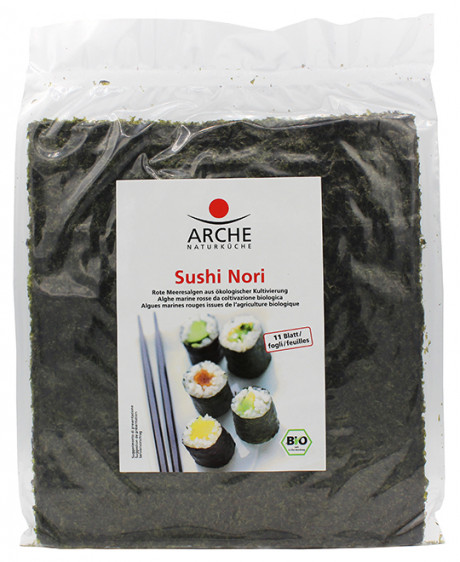 Feuilles de sushi Nori légèrement grillées Bio