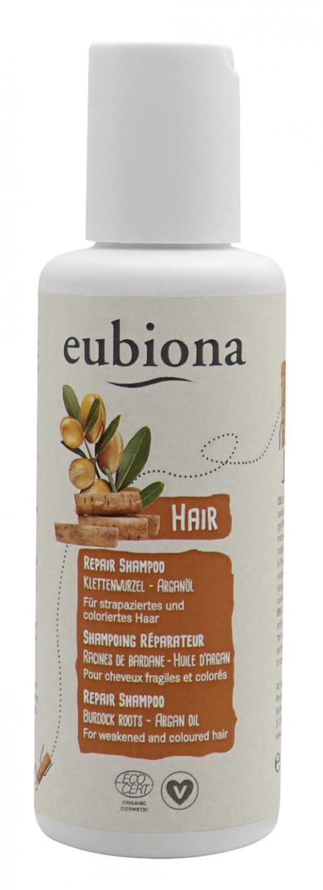 Shampoing Réparateur Racine de Bardane  - Huile d'argan. Flacon Pompe