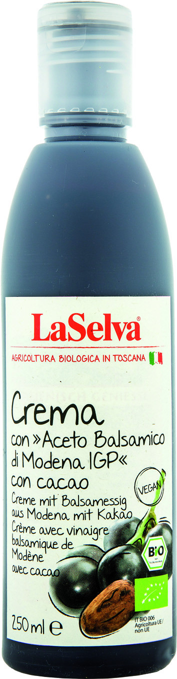 Condiment au vinaigre balsamique de Modène  au cacao