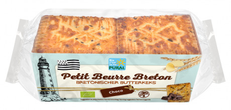 Petit Beurre Breton Choco biscuit pur beurre et aux pépites de chocolat