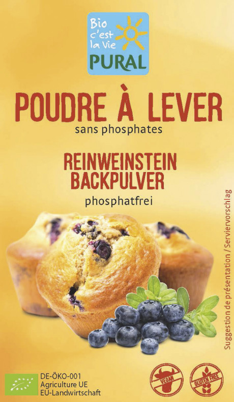 Poudre à lever sans gluten sans phosphates
