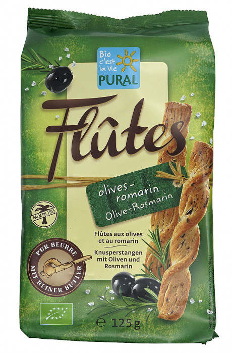 Flûtes aux olives et au romarin