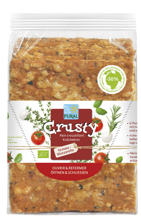 Crusty tomate mozzarella