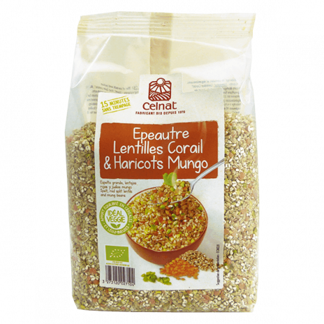 Epeautre Lentilles Corail & Haricots Mungo
