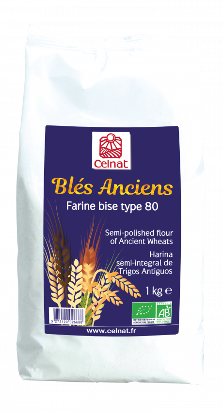 Farine de Blés Anciens Bise Type 80 