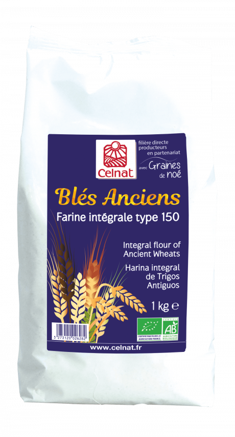 Farine de Blés Anciens Intégrale Type 150 
