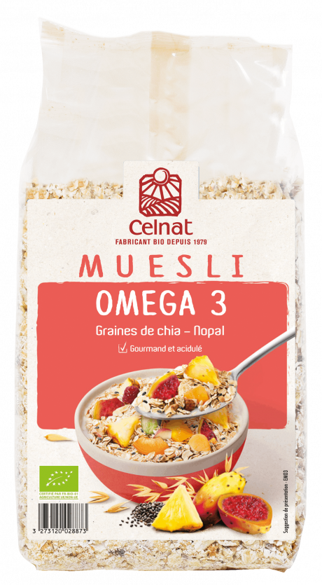 Muesli Omega 3 (Nopal, Graines de Chia)