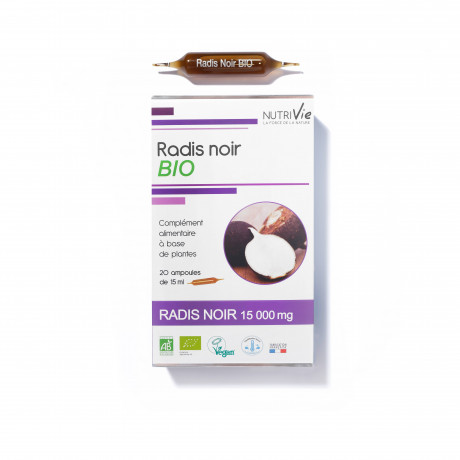 Ampoules 15 ml - Radis Noir BIO
