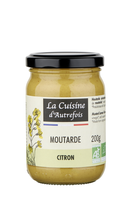Moutarde de Dijon aromatisée Citron 