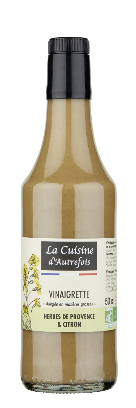  Vinaigrette Herbes de Provence & Citron
 allégée en MG