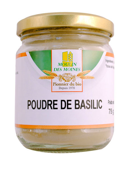 BASILIC POUDRE POT VERRE 75G AB