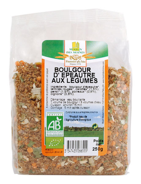 BOULGOUR EPEAUTRE LEGUMES 250G AB