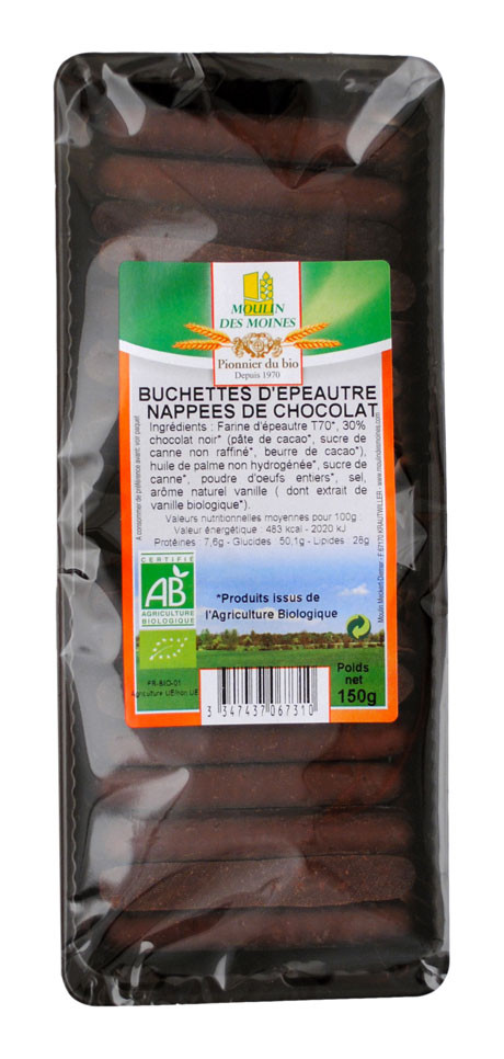 BUCHETTES EPEAUTRE CHOCO 150G AB