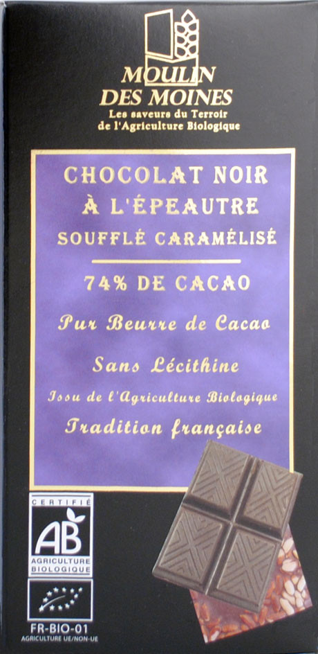 CHOCOLAT NOIR 74% EPEAUTRE 100G AB