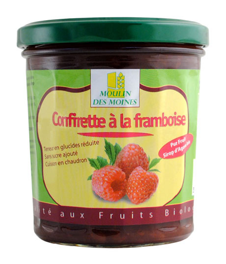 CONFIRETTE FRAMBOISE SIROP AGAVE 330G AB