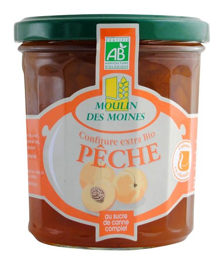 CONFITURE PECHE SUCRE CANNE 370G AB