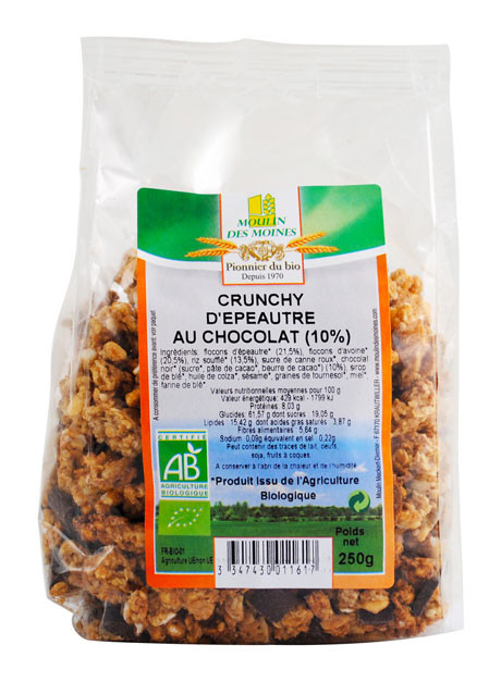CRUNCHY EPEAUTRE CHOCOLAT 250G AB