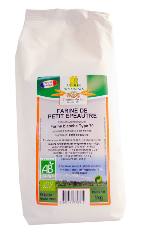 FARINE PETIT EPEAUTRE BLC T70 MDP 1KG AB